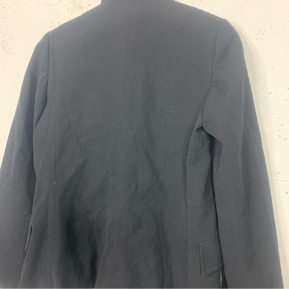 Valentino Black Wool Blazer Button Jacket Size 8 - Picture 5 of 10